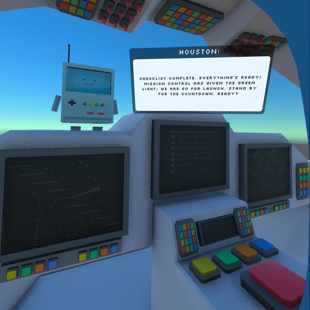 Screenshot of the VR program 