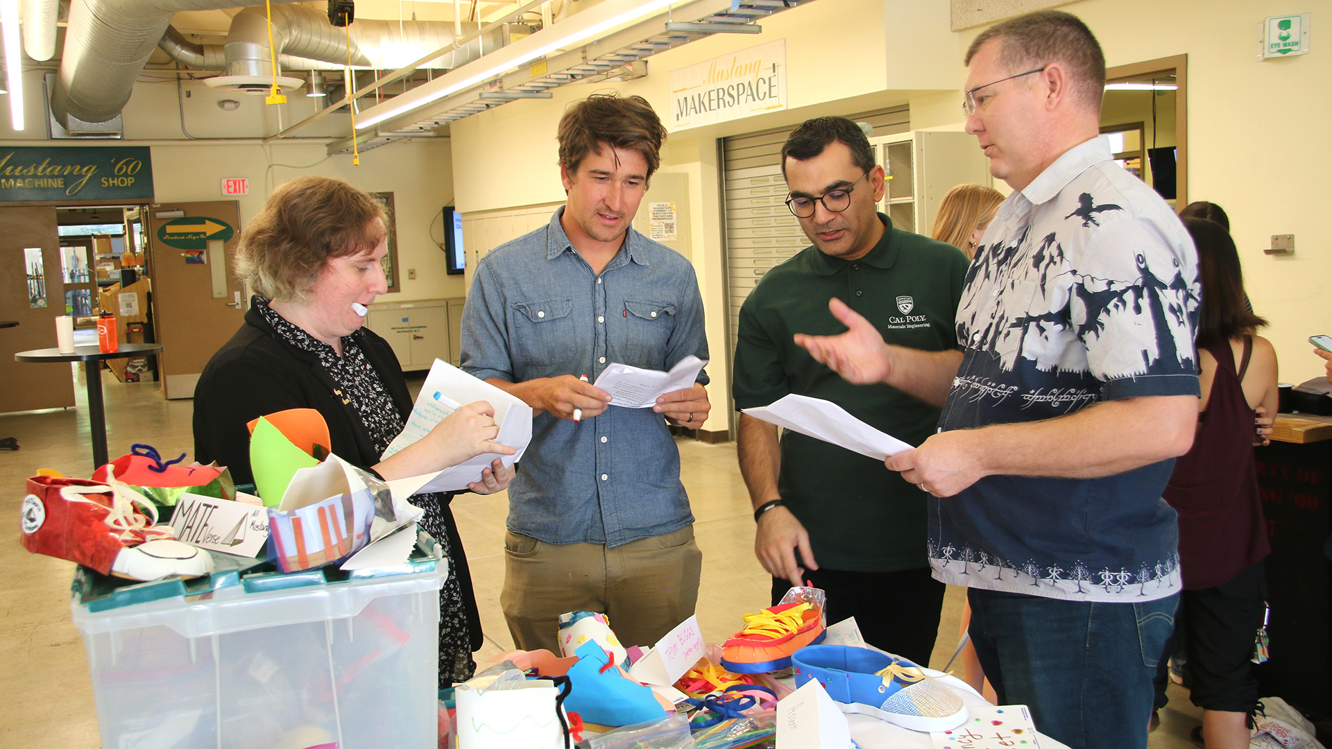 Judges deliberate over shoe entries