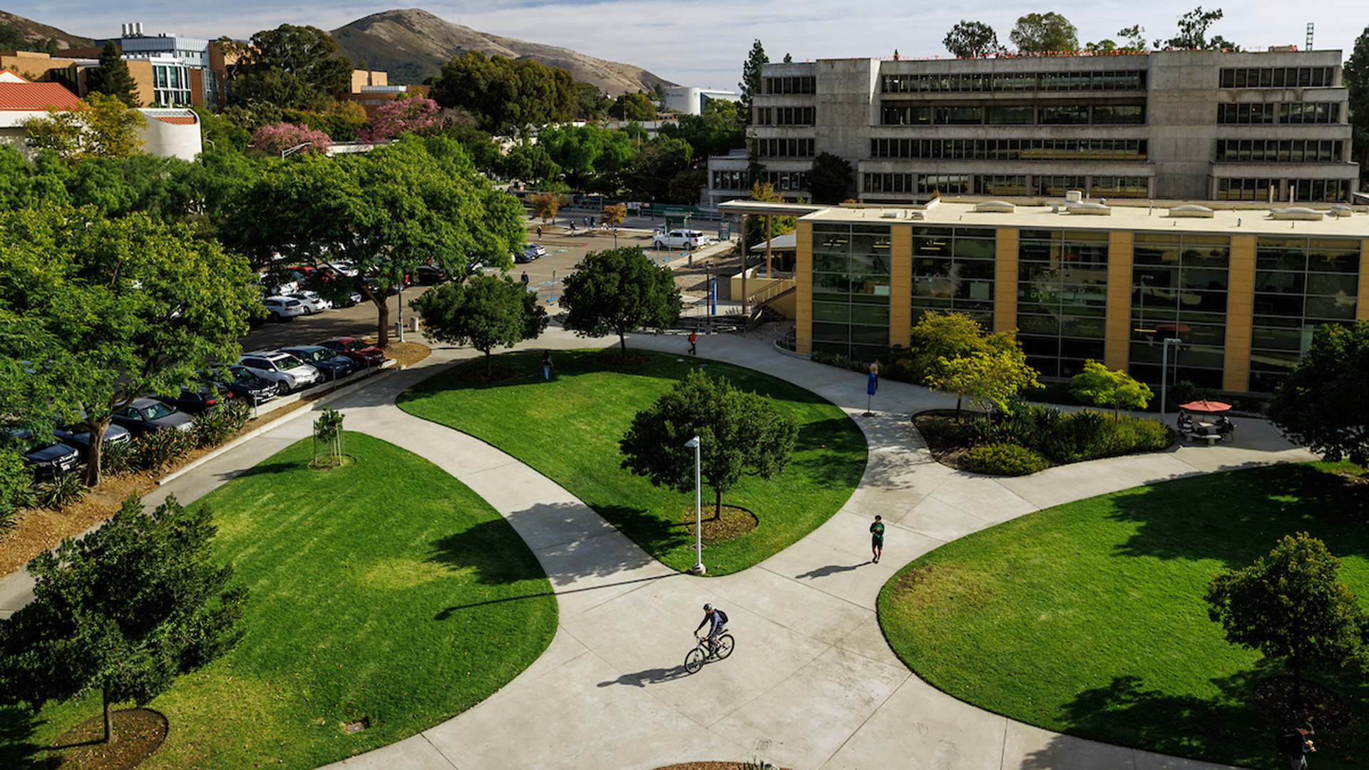 Aerial view of Engineering Plaza