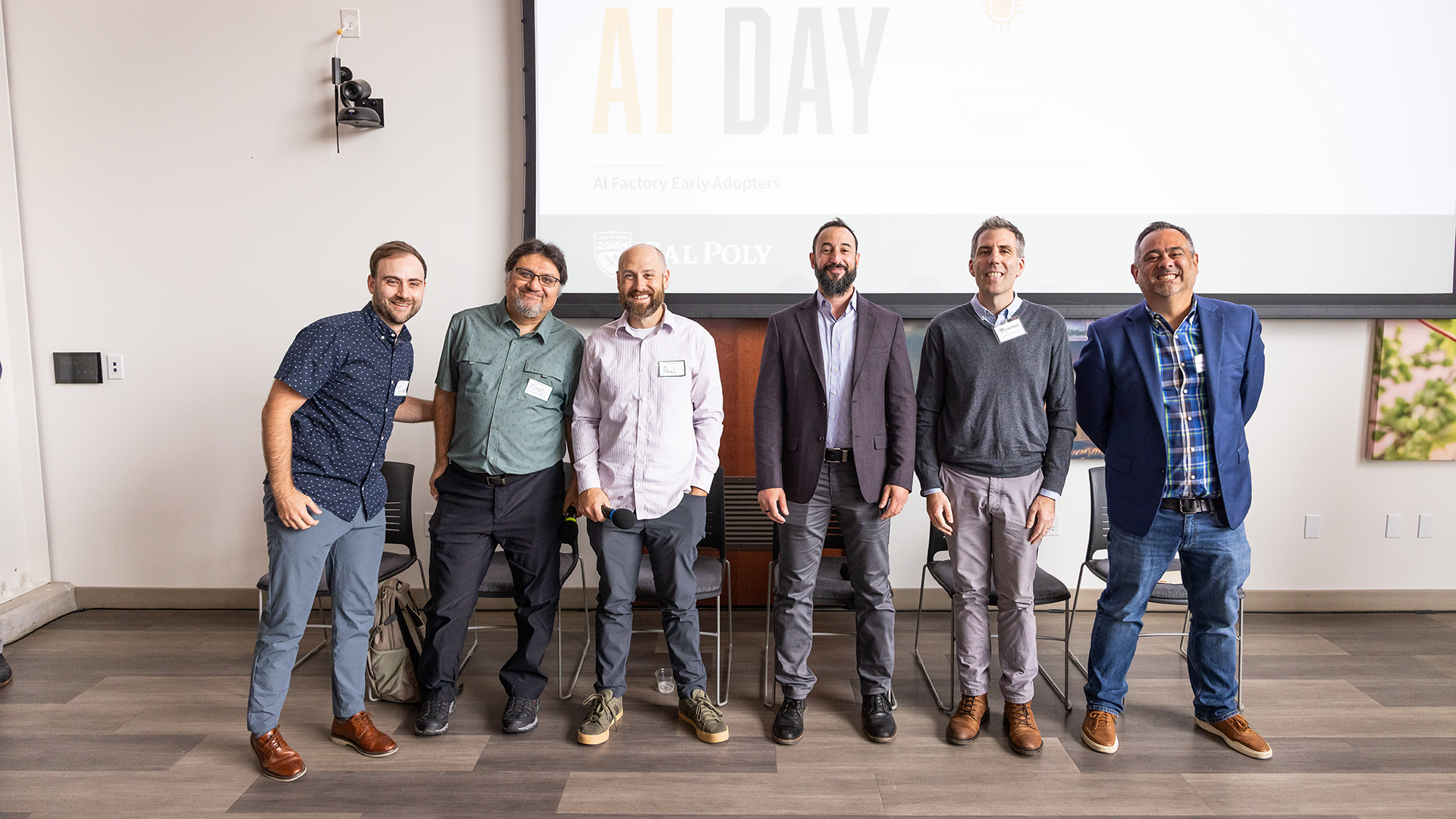 Presenters pose for group shot