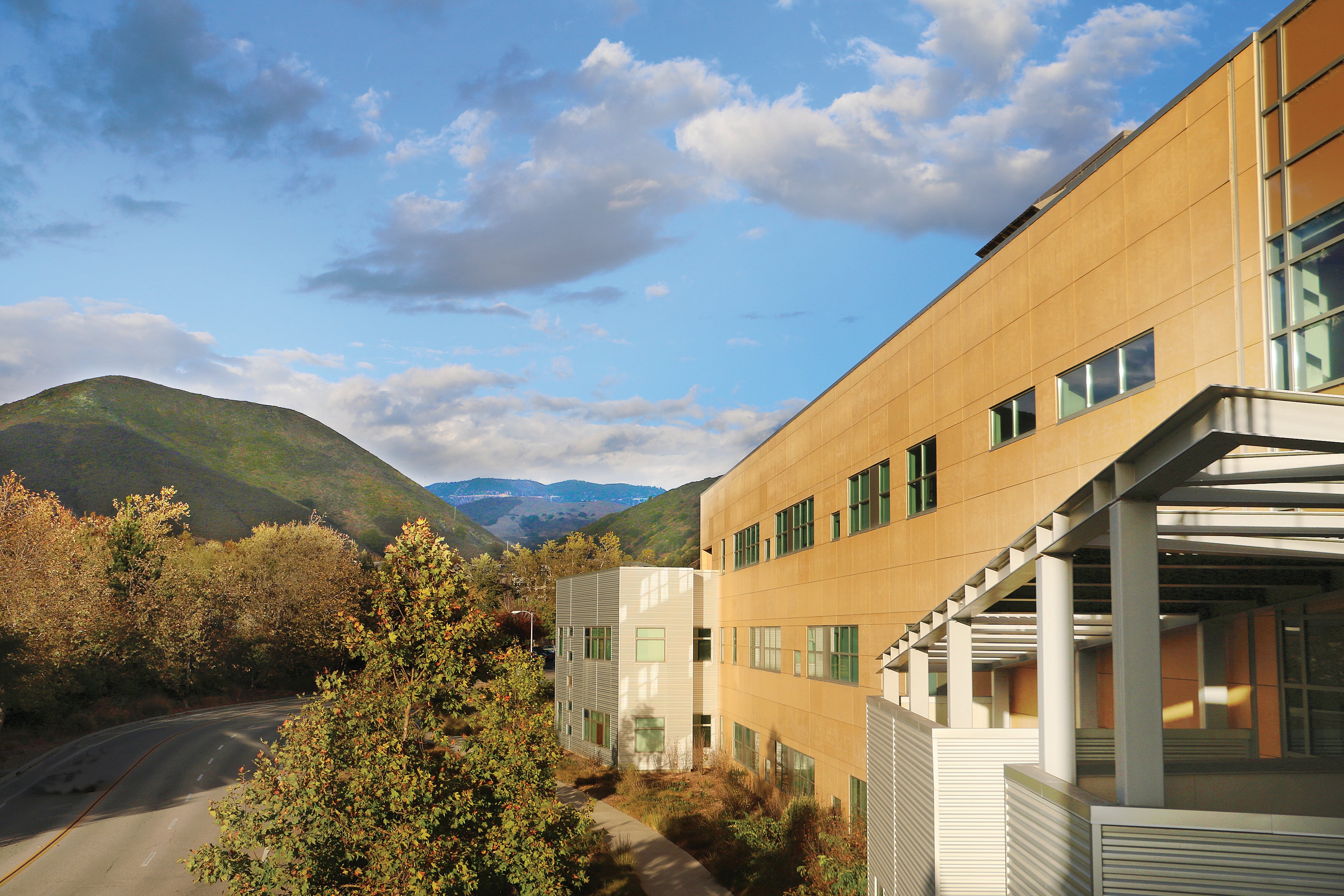 Exterior view of Building 192 on a sunny day