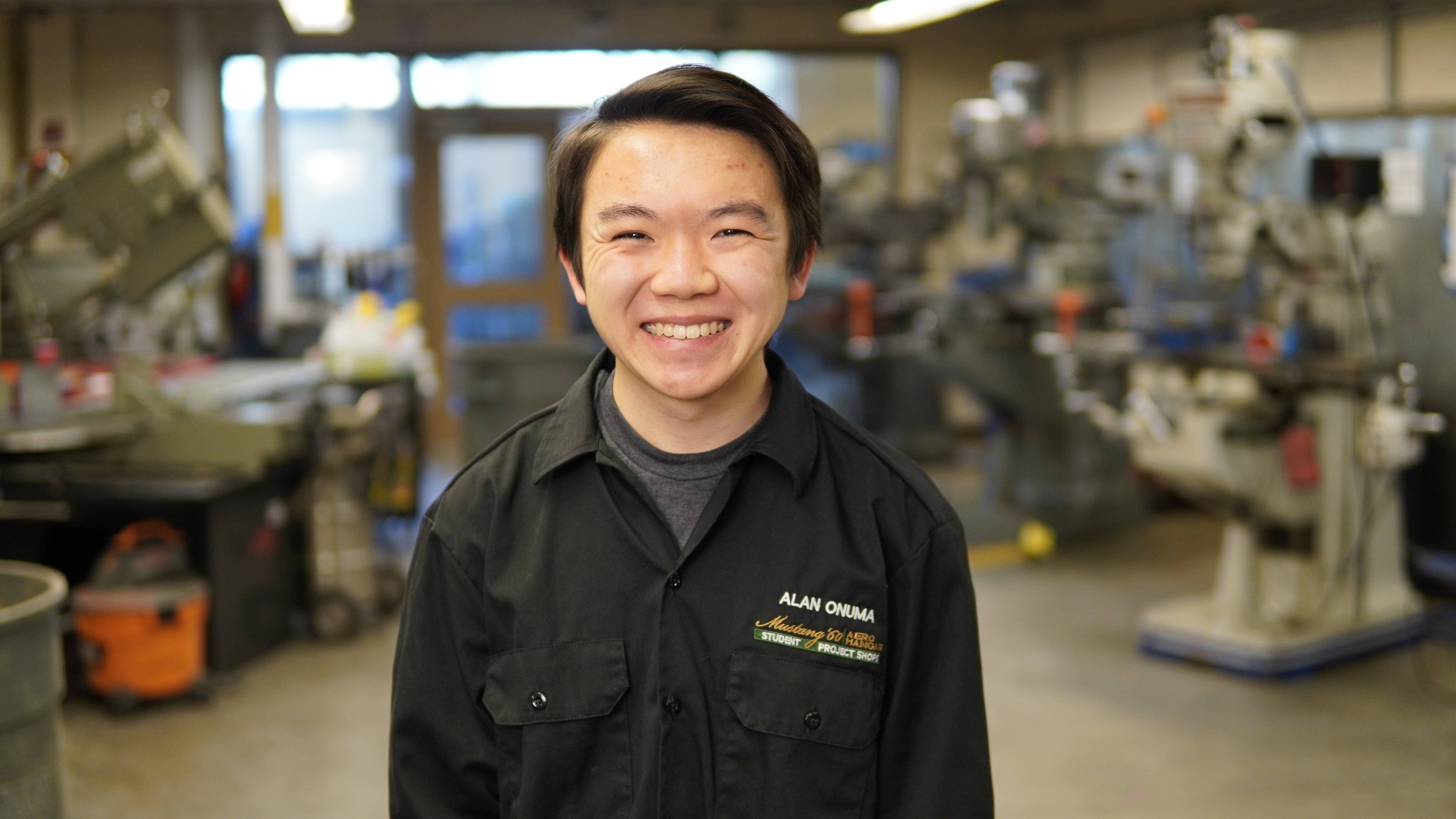 Portrait of shop tech Alan Onuma