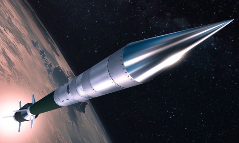 A space ship in space