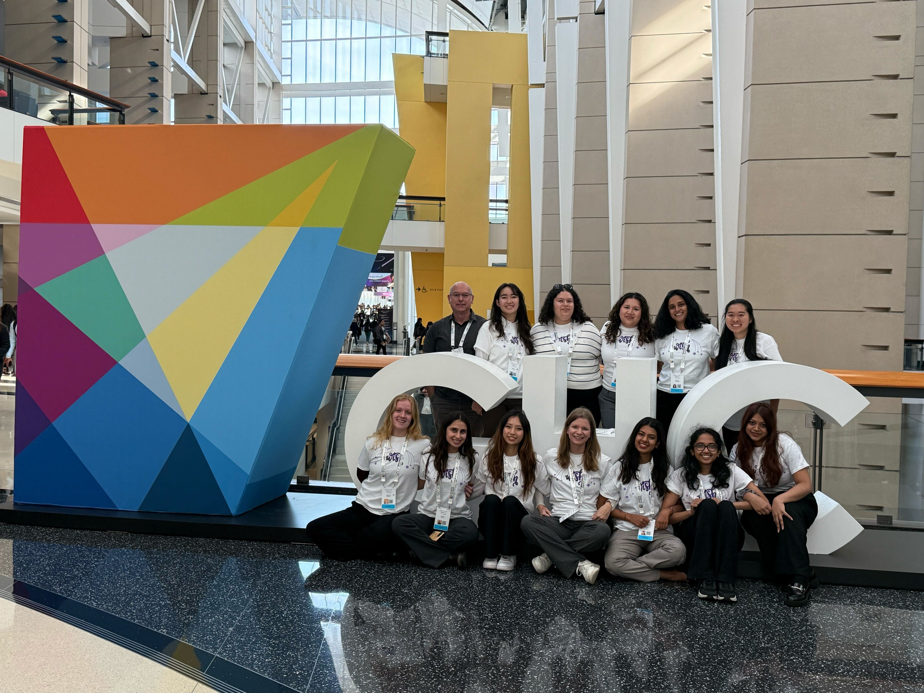 Students pose at Grace Hopper Celebration