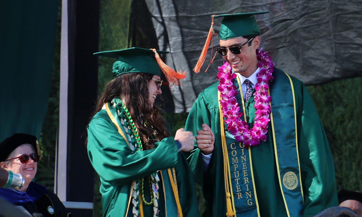 Two graduates