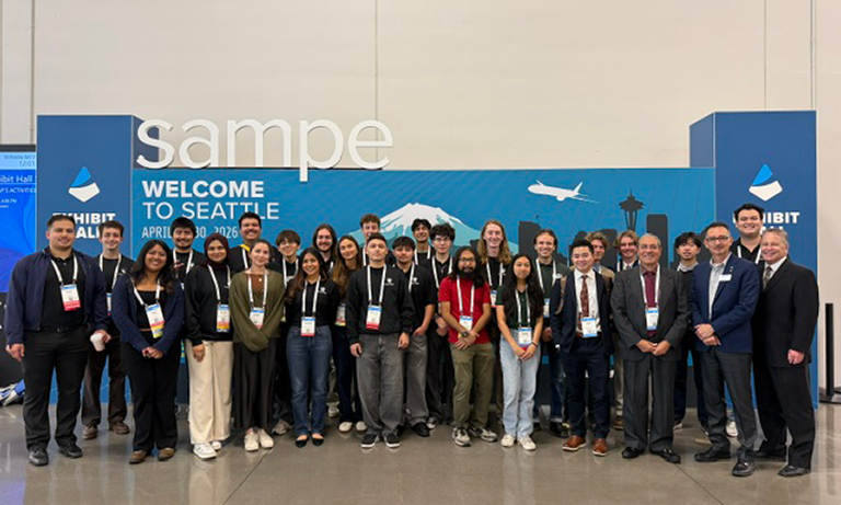 Group photo at SAMPE conference