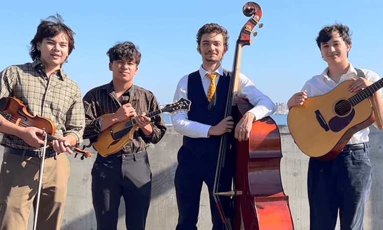Members of Crying Uncle Bluegrass Band