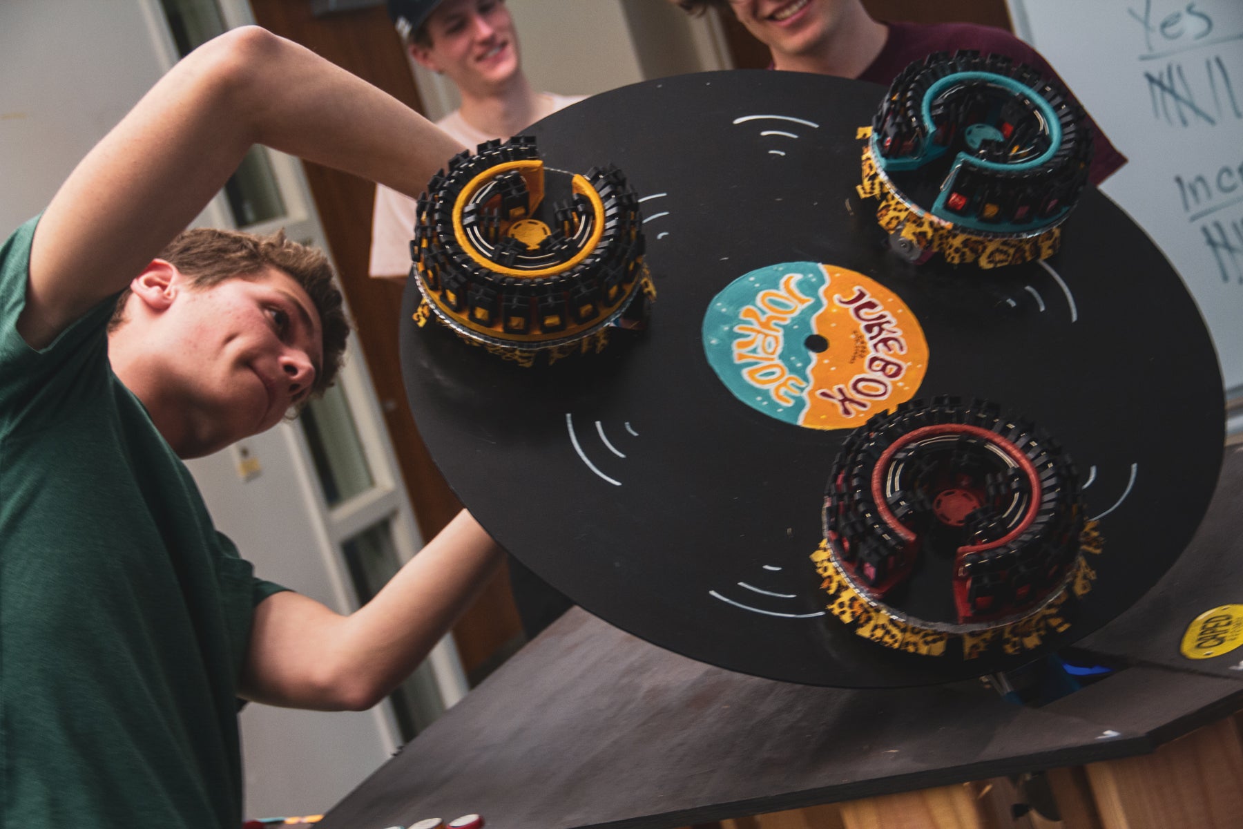 Students put finishing touches on themed ride entry 
