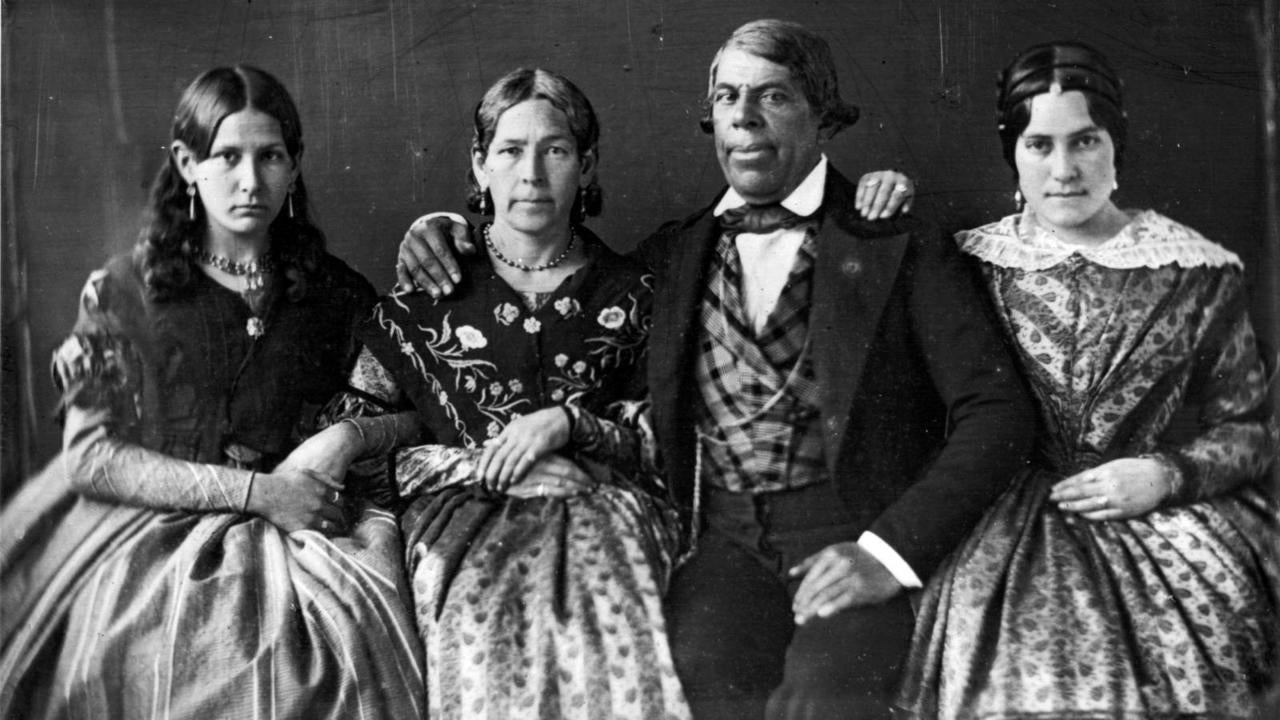 Portrait of Pio Pico and his family