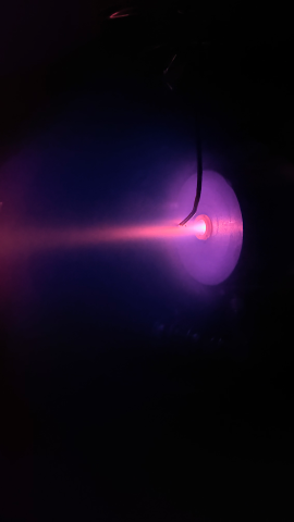 Plasma extends from pocket rocket