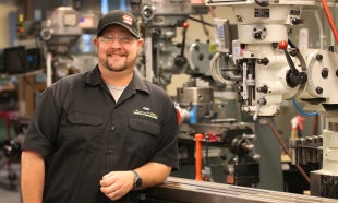 Eric Pulse in the Mustang '60 Machine Shop