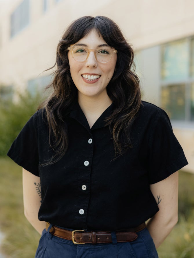 headshot of Marissa outside of engineering building