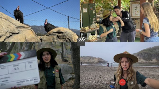 Santa Barbara Zoo Immersive Conservation Video Project: Students created short immersive videos for the Santa Barbara Zoo that help visitors connect with its conservation work and deepen their understanding of the natural world.