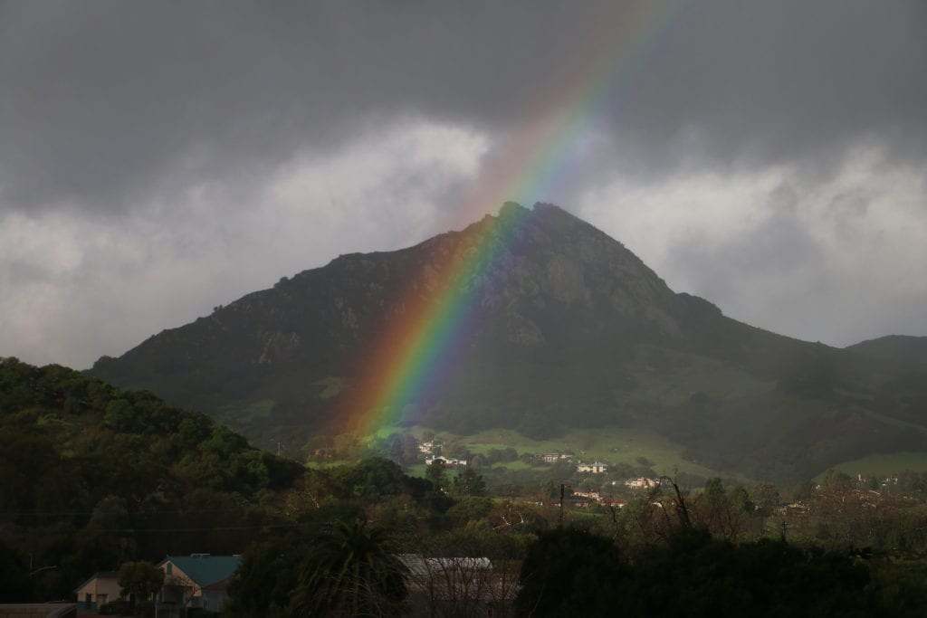 Rainbow over Bishop's Peak