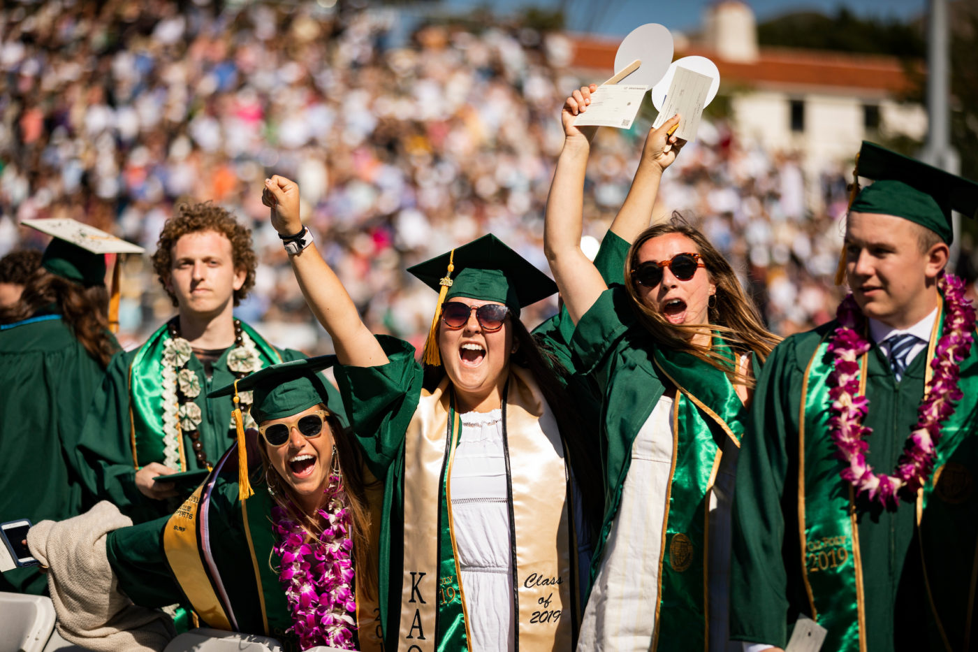 CENG students celebrating at Commencement