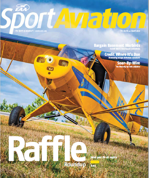 Sport Aviation Magazine cover 
