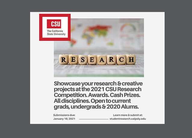 CSU Research Competition graphic