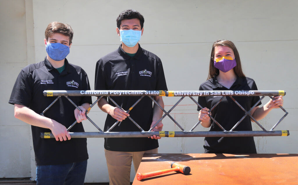 Cal Poly's steel bridge team has advanced to the finals, held remotely this year due to the pandemic
