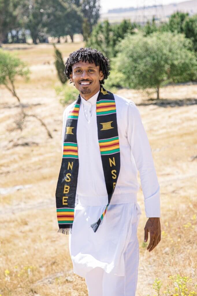 One of Amman Asfaw's proudest achievements at Cal Poly was: "I got in good trouble!"