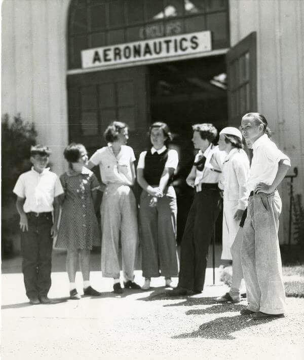 Internationally known aviator Amelia Earhart visited the Cal Poly campus 85 years ago.