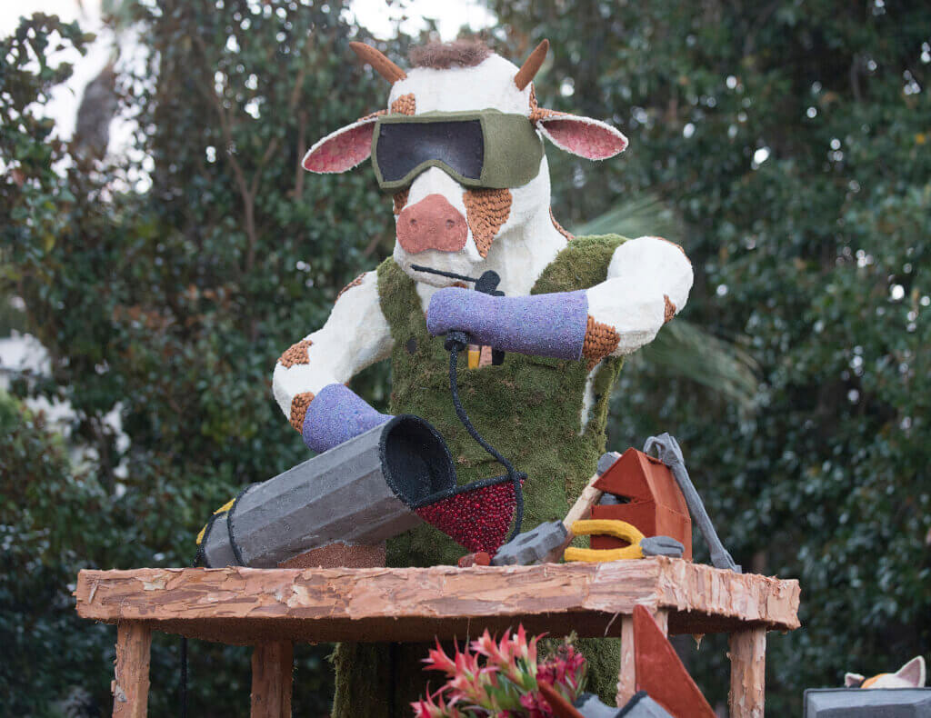 This year's Cal Poly Universities Rose Float entry was inspired by a nursery rhyme
