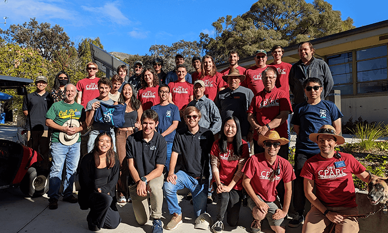 Students and alumni celebrate the Cal Poly Amateur Radio Club's 75th anniversary