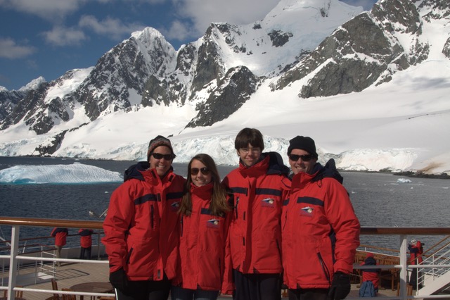 Family visits the Antarctic Peninsula