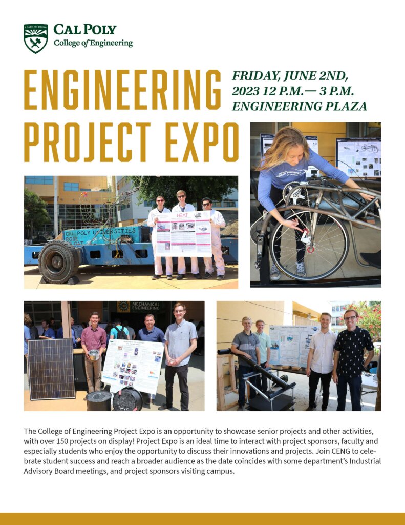 Engineering Project Expo flier with event details