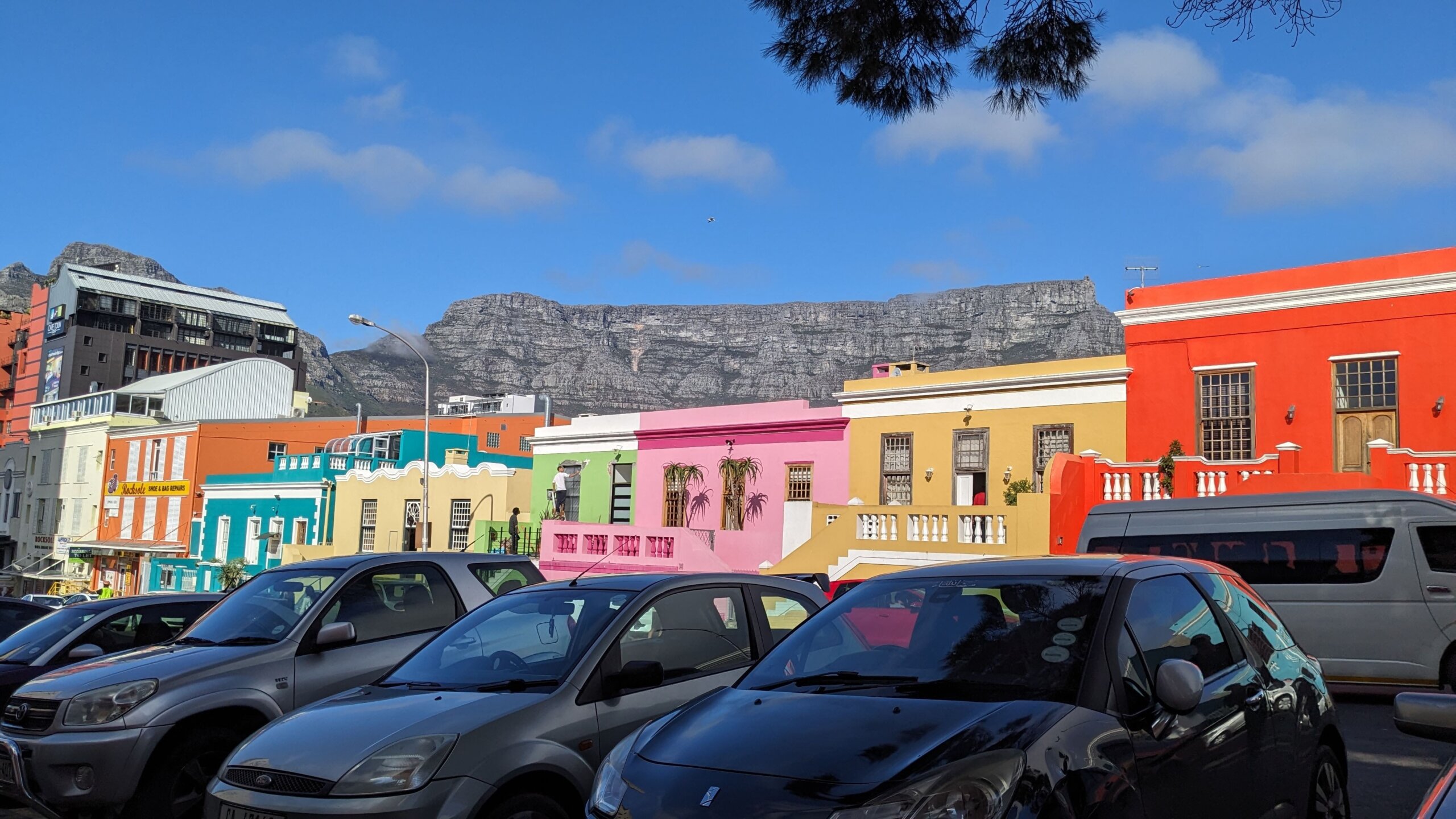 Colorful houses of Bo-Kaap, the Muslim neighborhood of Cape Town, South Africa