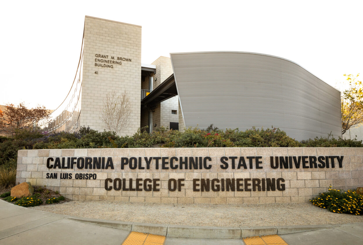 Photo of sign advertising the College of Engineering to provide context for a story about one of its departments, the Computer Engineering Department