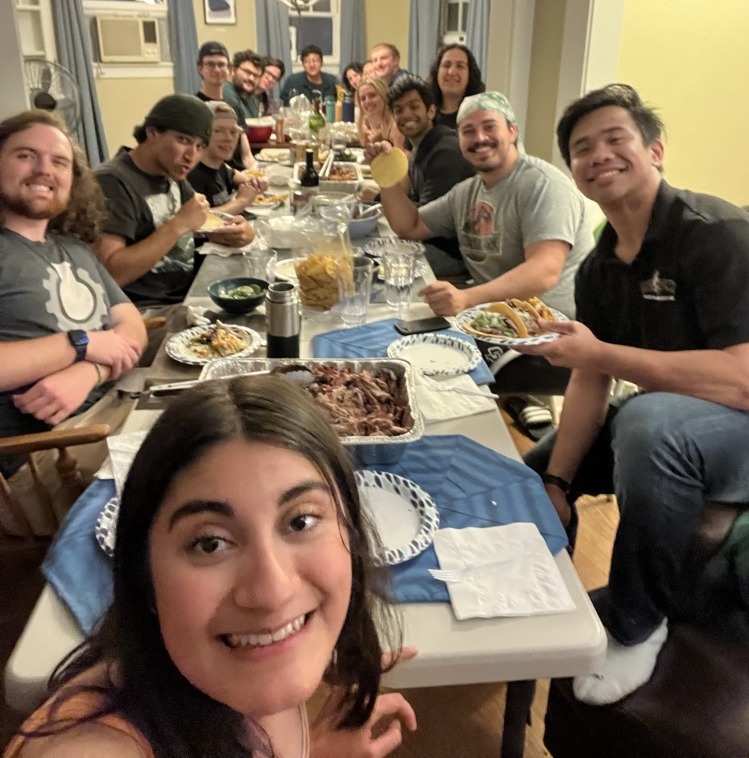SLO Propulsion Technologies members share a Sunday dinner together
