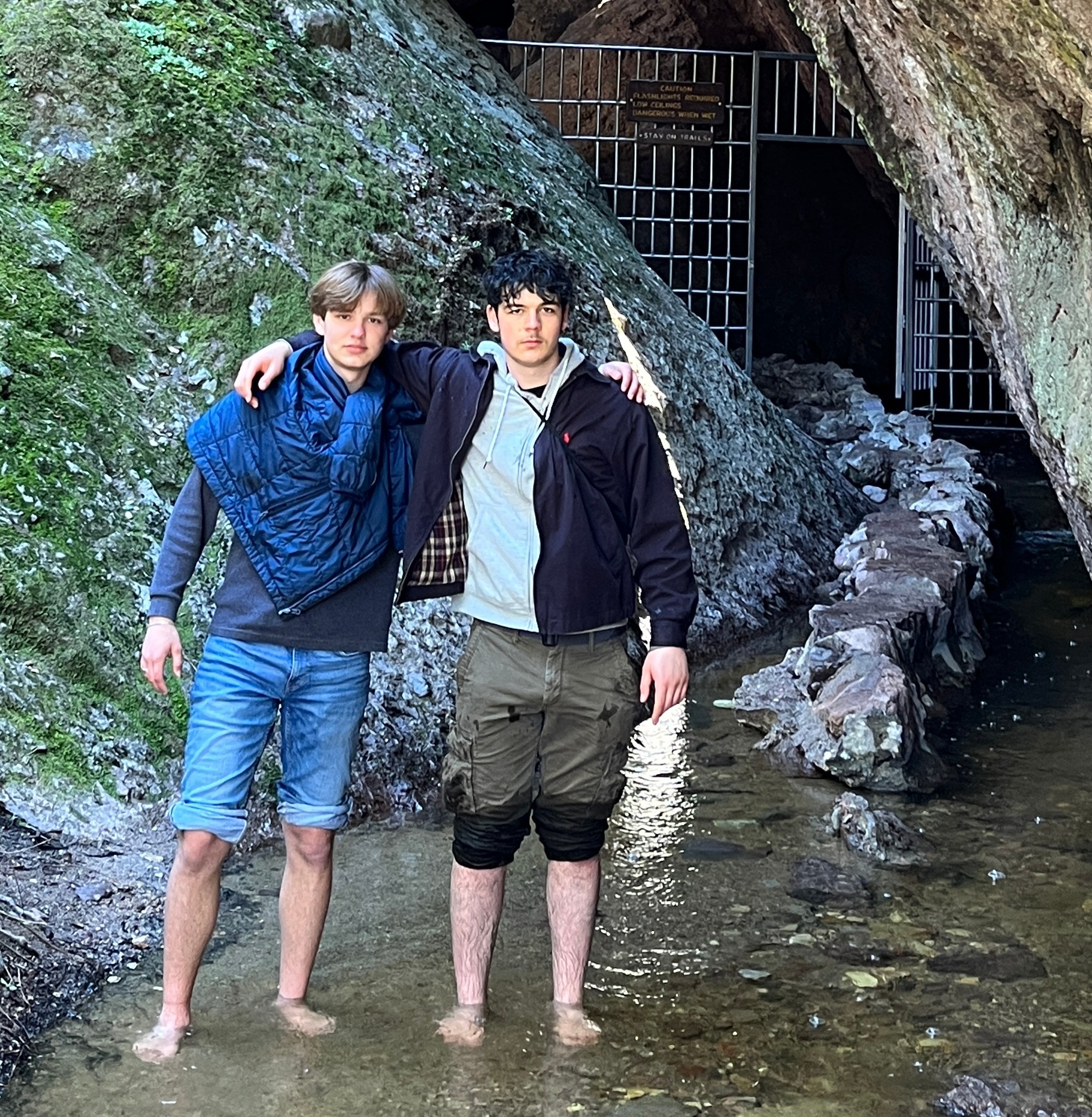 Two students visit Pinnacles National Parkl