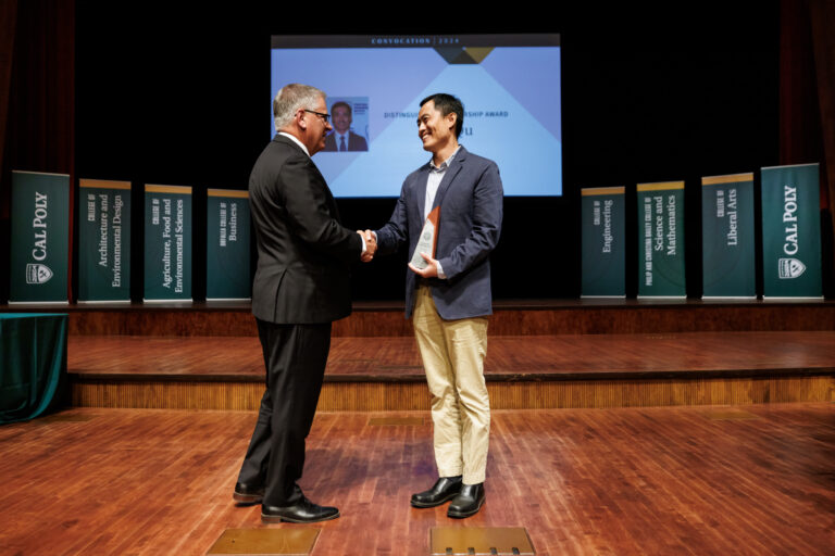 Professor receives award from Cal Poly president