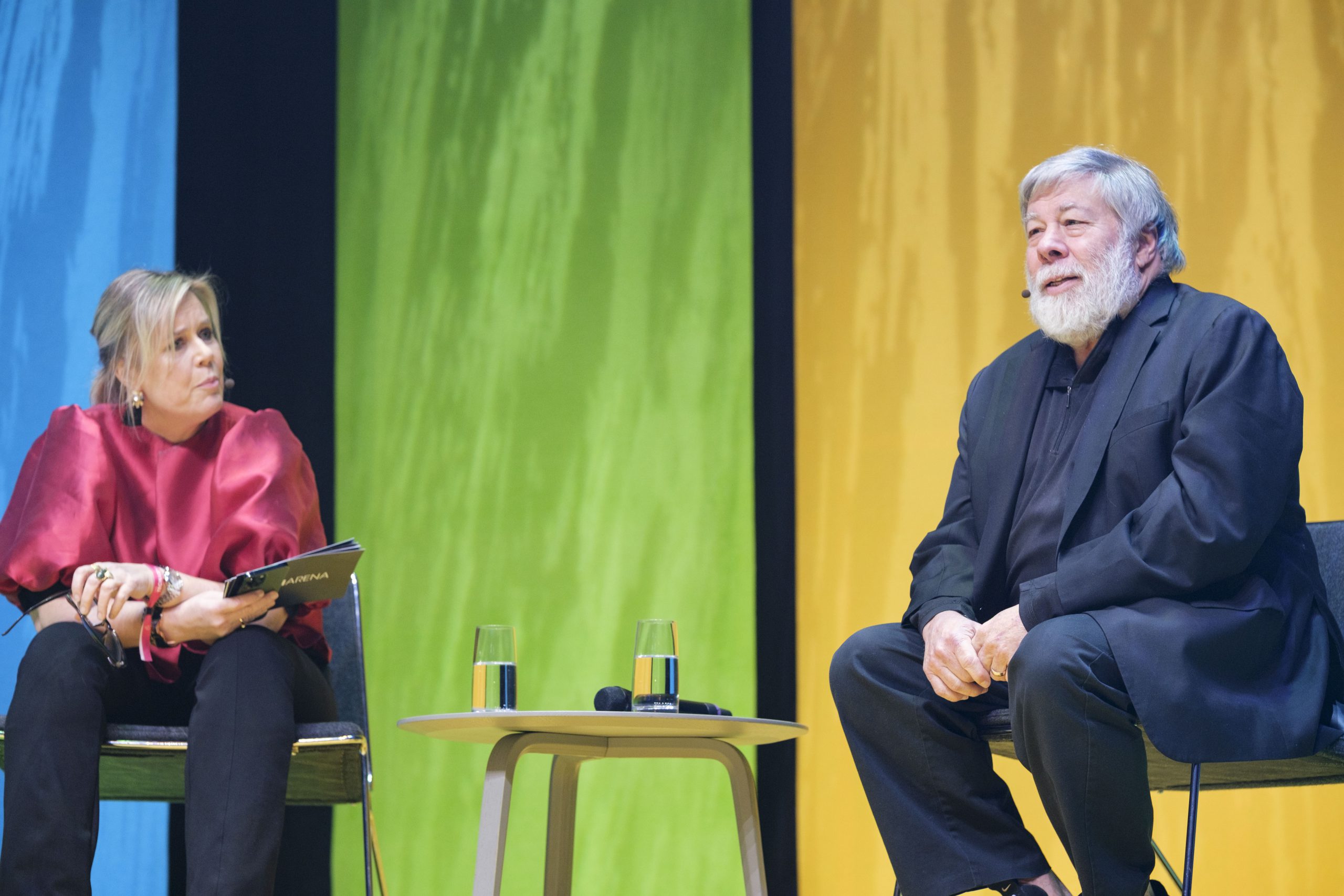 Steve Wozniak speaks at a tech event in Sweden