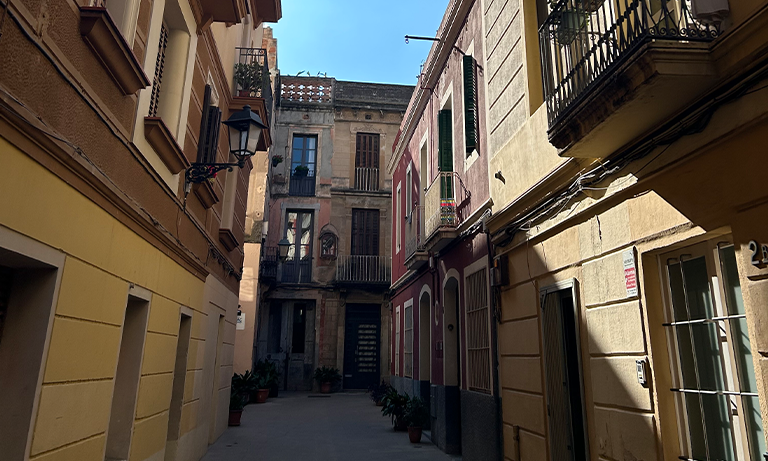 A picture of buildings in Spain.