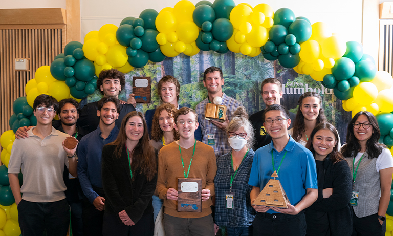 Group of Cal Poly participants at research competition