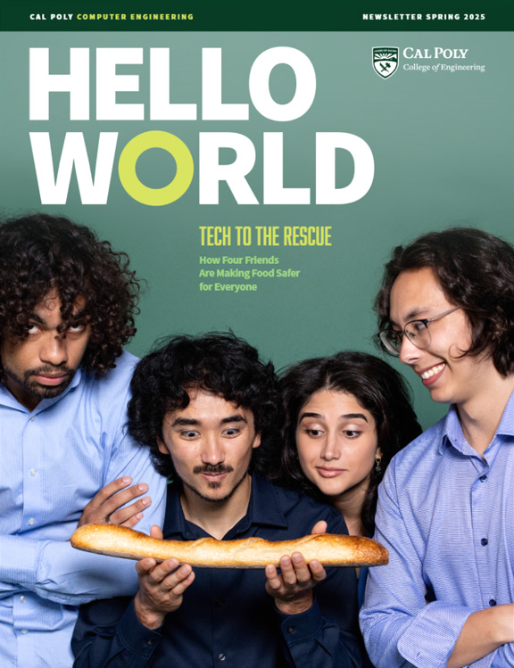 cal poly computer engineering spring newsletter cover