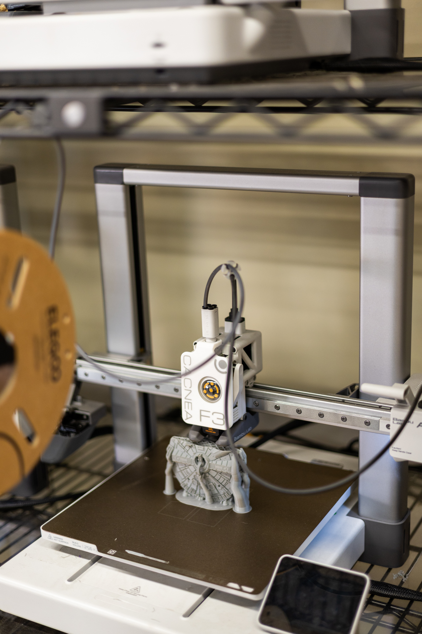 3D-printed version of the Millennium Falcon